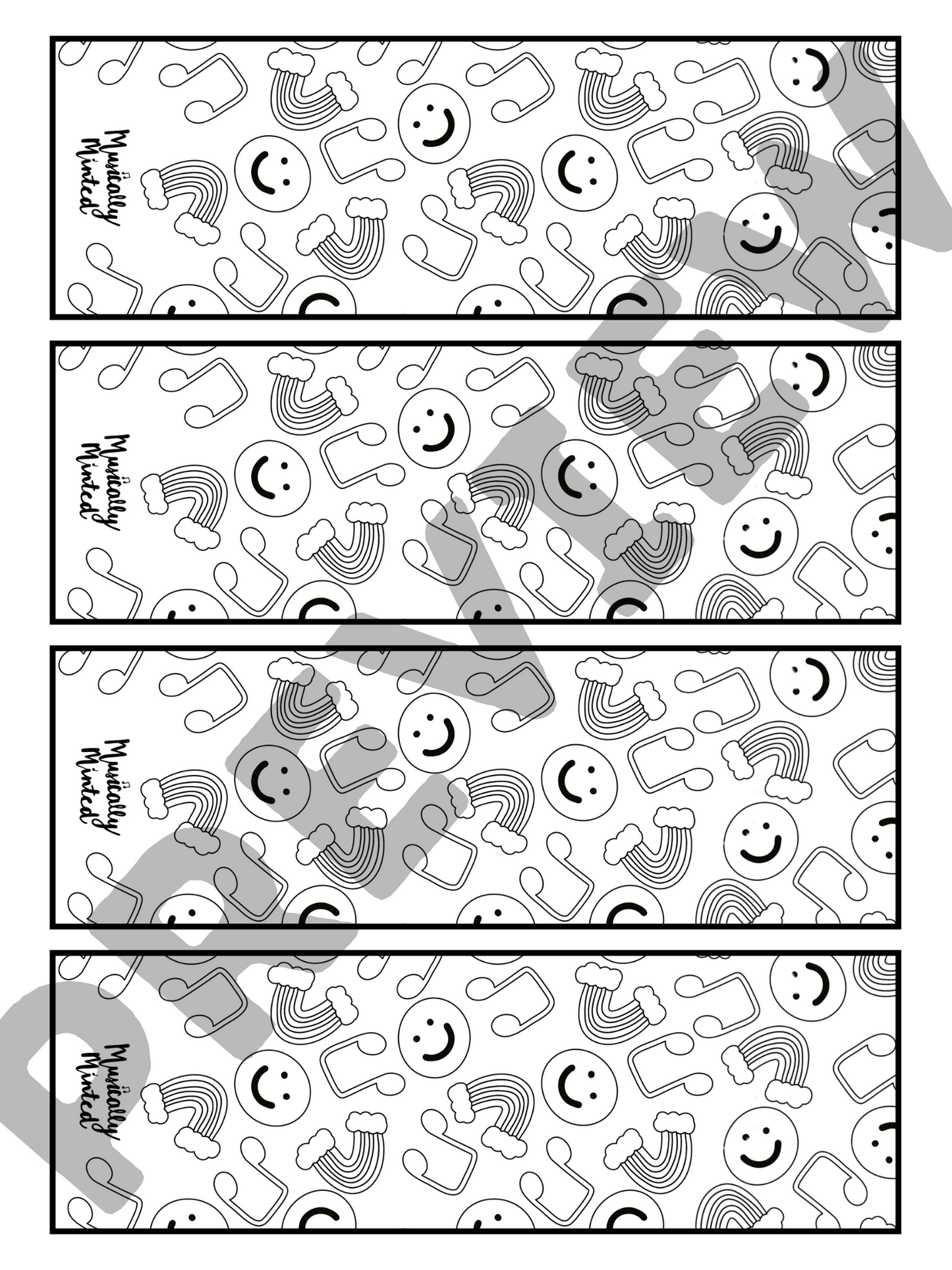 Musically Minted: Music Bookmarks DIGITAL DOWNLOAD