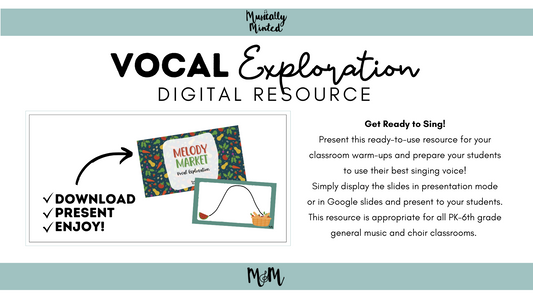 Melody Market: Vocal Exploration Slides Google Slide Digital Resource DIGITAL DOWNLOAD