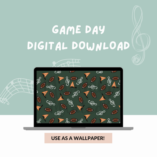 Game Day Wallpaper DIGITAL DOWNLOAD