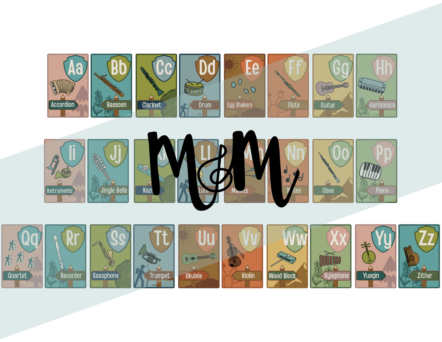 National Parks: Music Alphabet | Music Classroom Decor