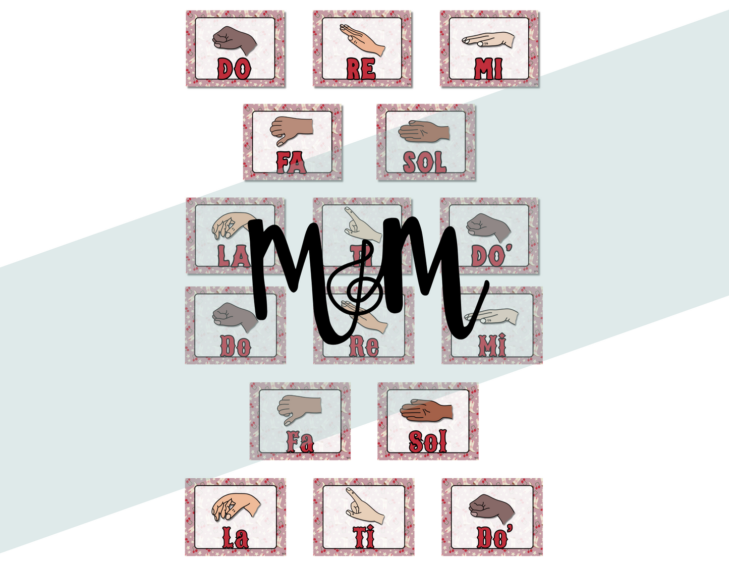 Pink Cowgirl: Solfege Posters DIGITAL DOWNLOAD