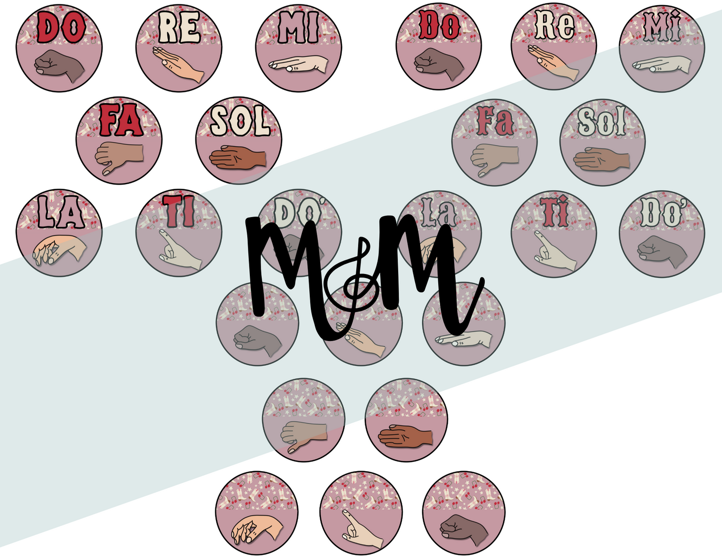 Pink Cowgirl: Solfege Posters DIGITAL DOWNLOAD
