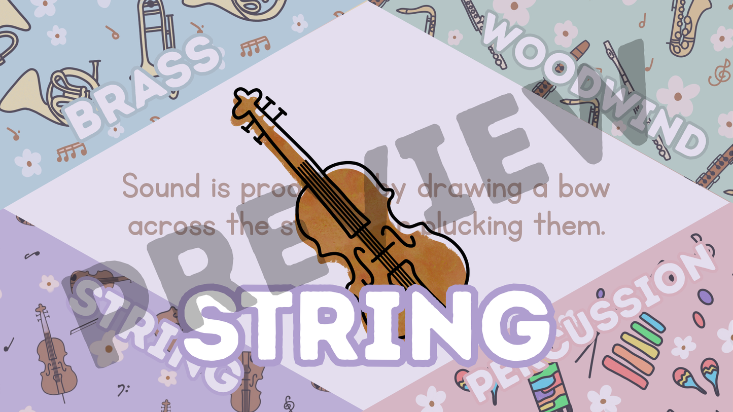 Instrument Family: Four Corners Game | Music Classroom Google Slide Digital Resource DIGITAL DOWNLOAD