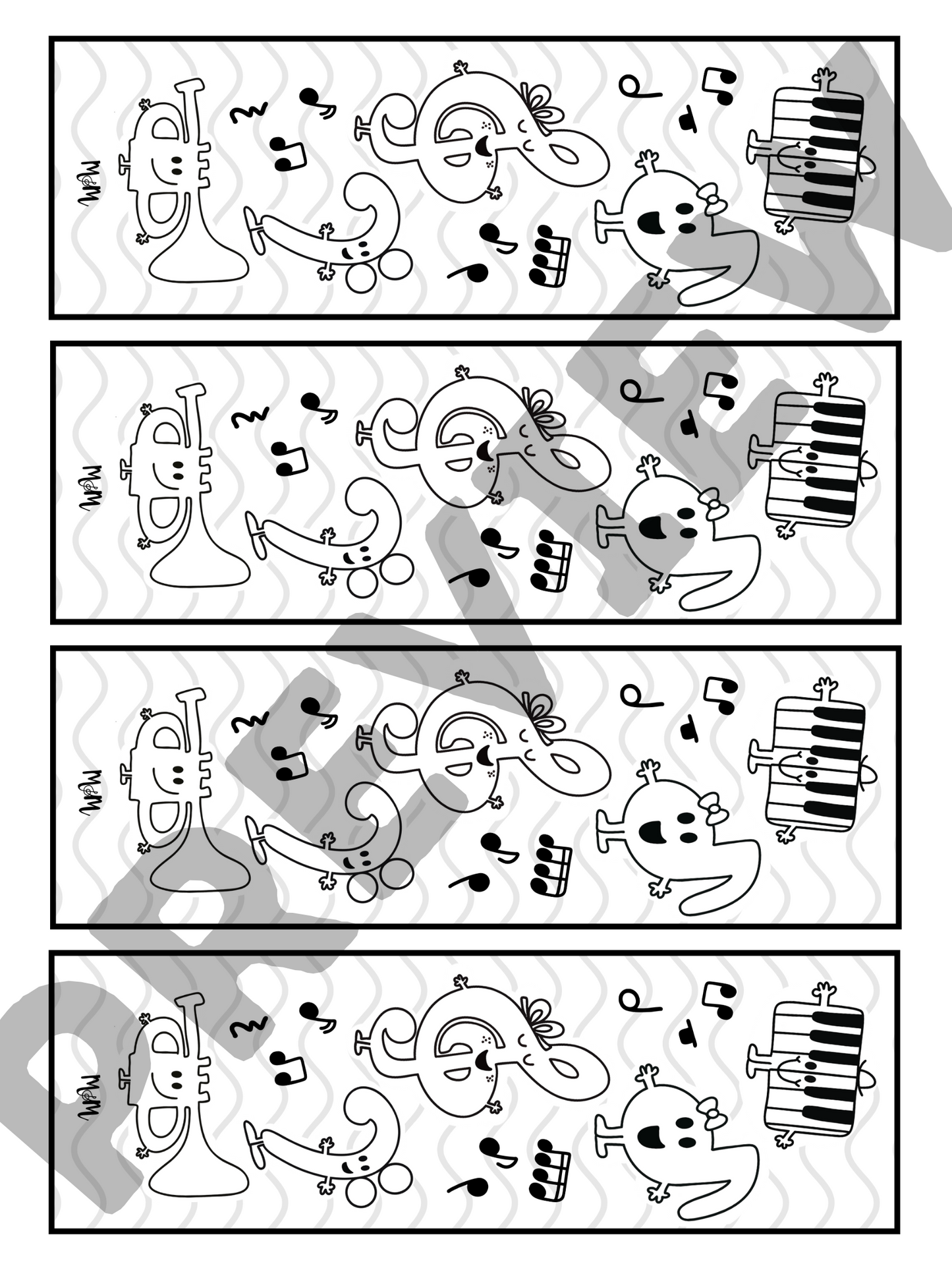 Musically Minted: Music Bookmarks DIGITAL DOWNLOAD