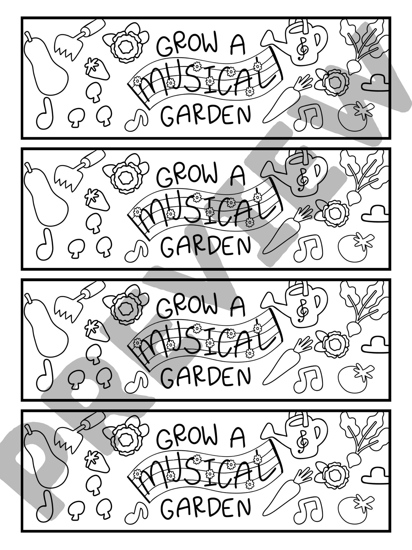 Melody Market: Music Bookmarks DIGITAL DOWNLOAD