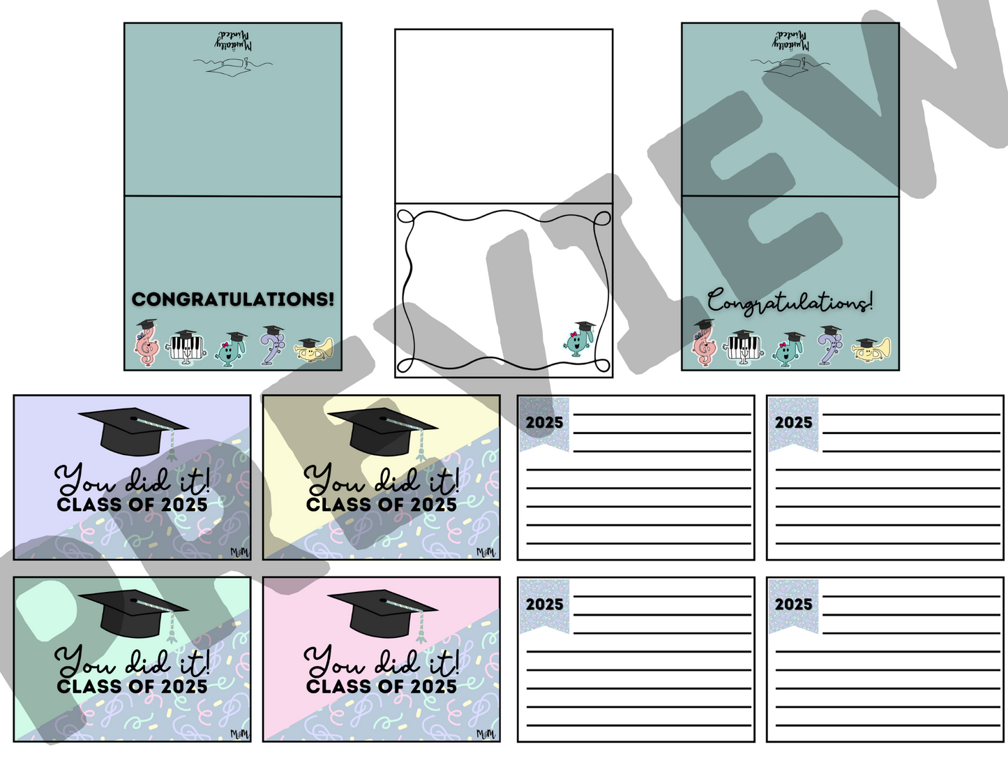 Musically Minted: Congrats Grad from the Music Teacher | 2025 Graduation Cards