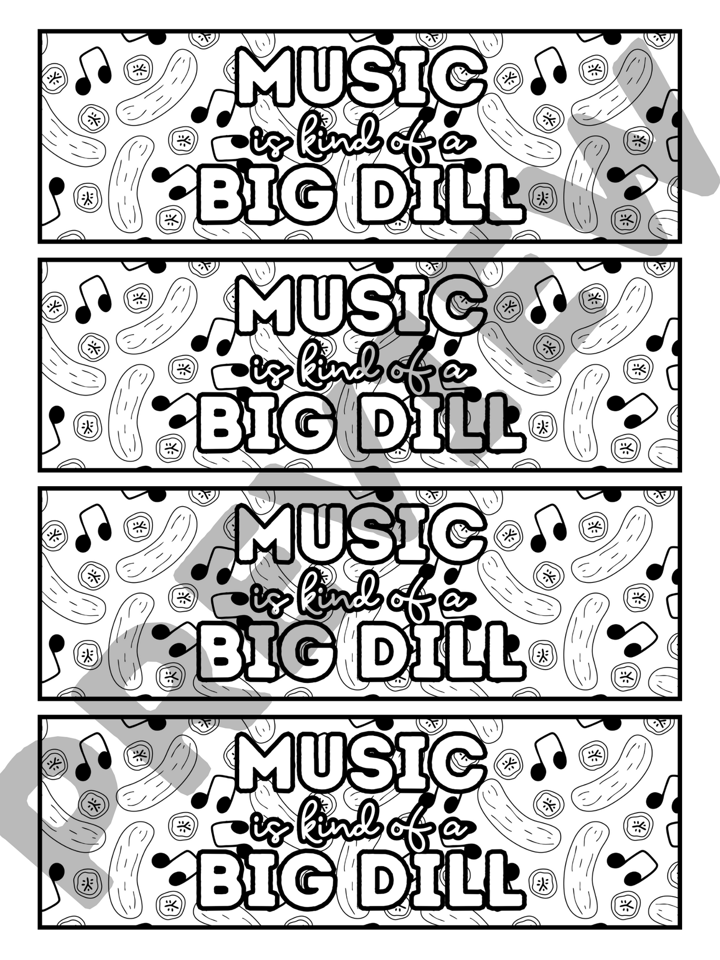 Melody Market: Music Bookmarks DIGITAL DOWNLOAD