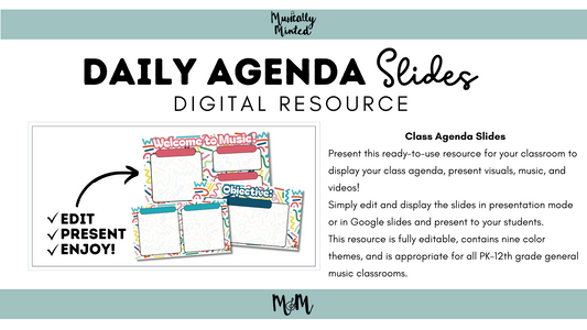 Abstract 90's: Agenda Slides DIGITAL DOWNLOAD