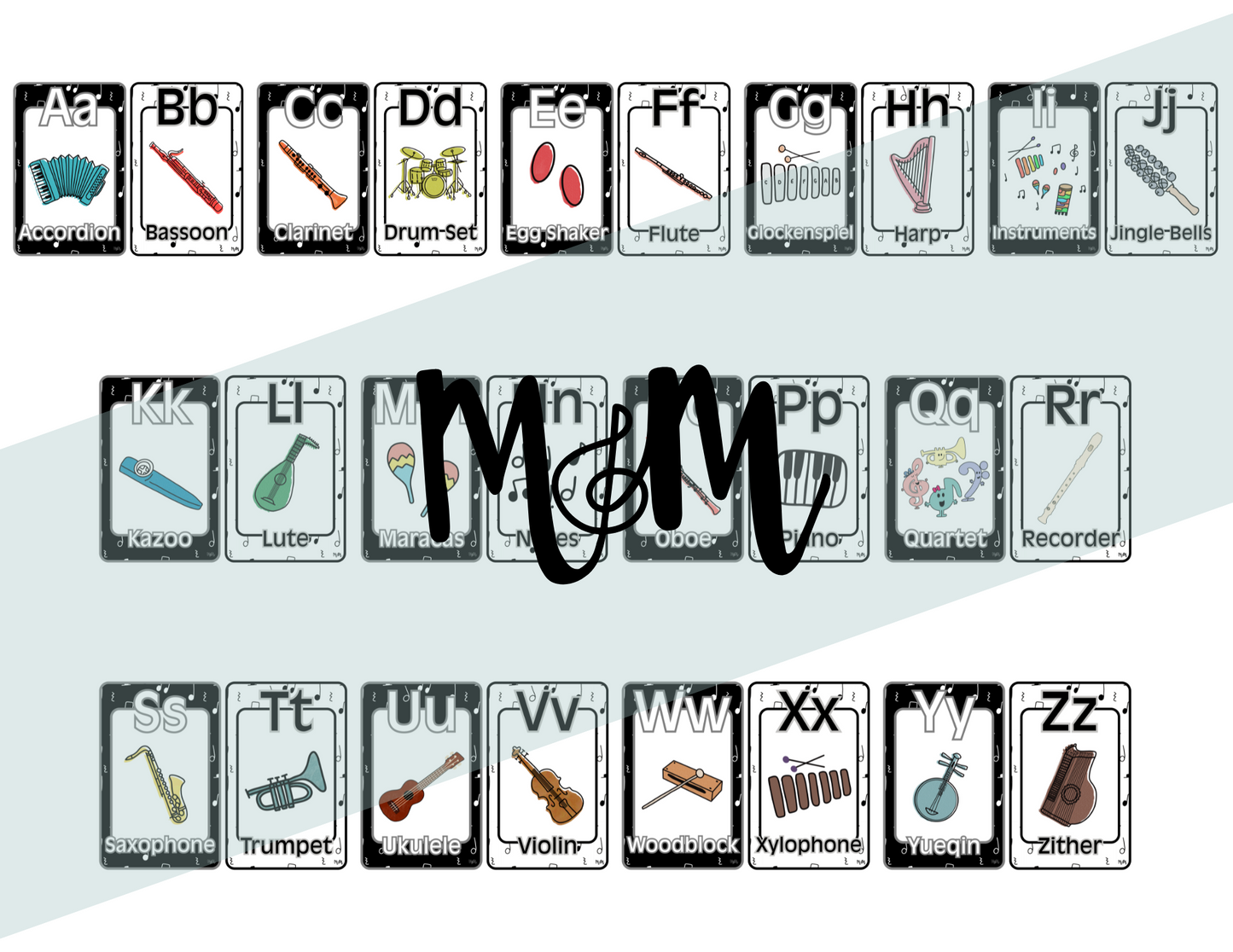 Concert Black: Music Alphabet DIGITAL DOWNLOAD
