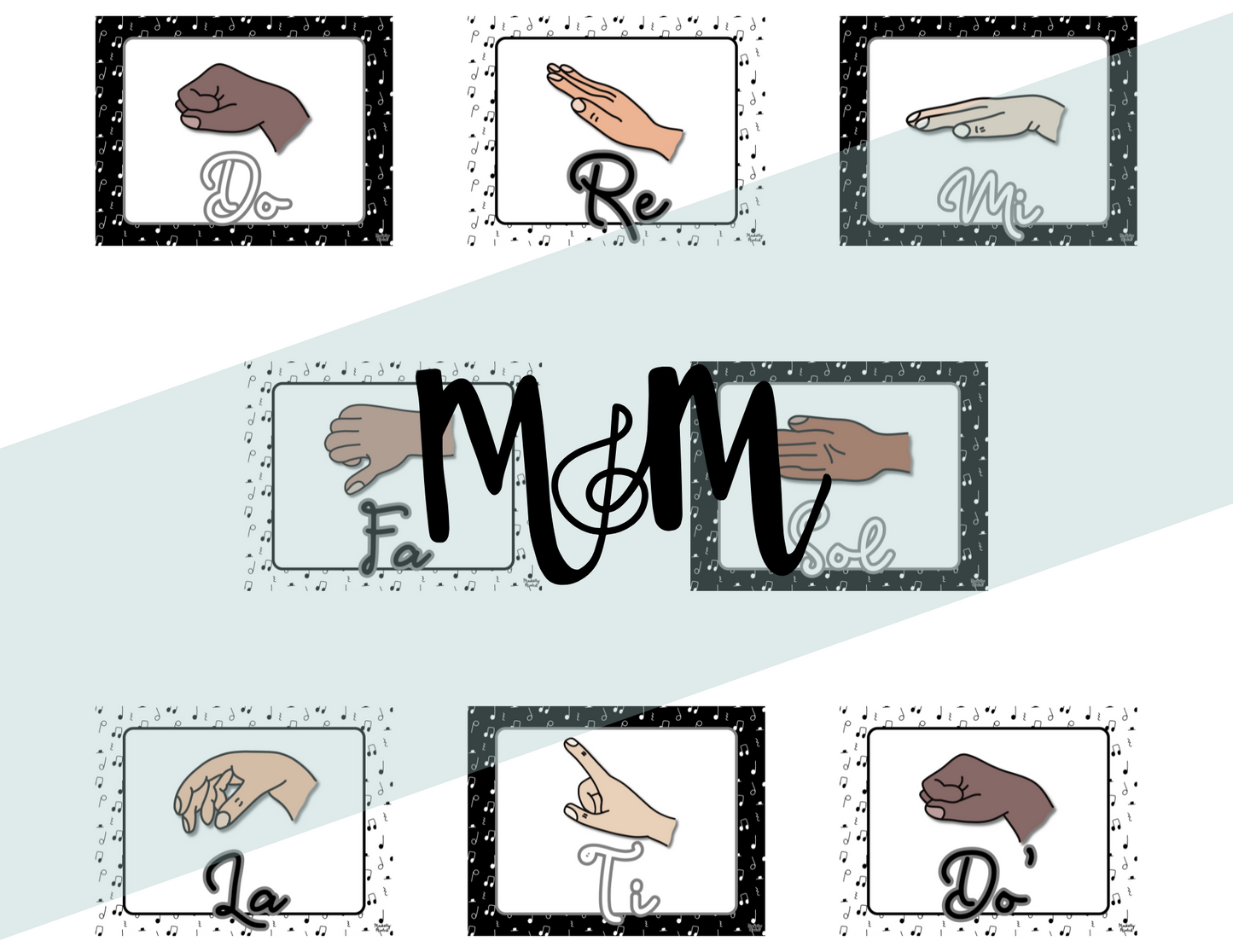 Concert Black: Solfege Posters DIGITAL DOWNLOAD