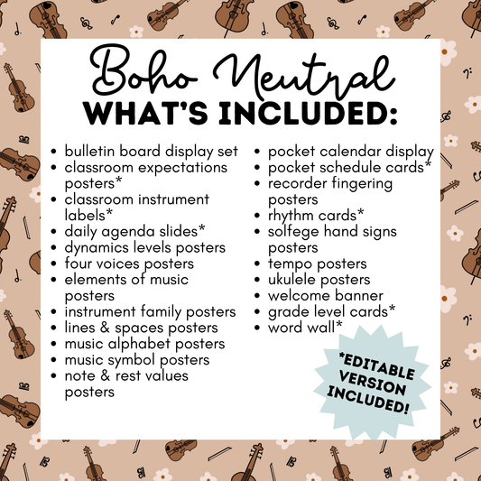 Boho Neutral COMPLETE Decor Bundle *DIGITAL DOWNLOAD*