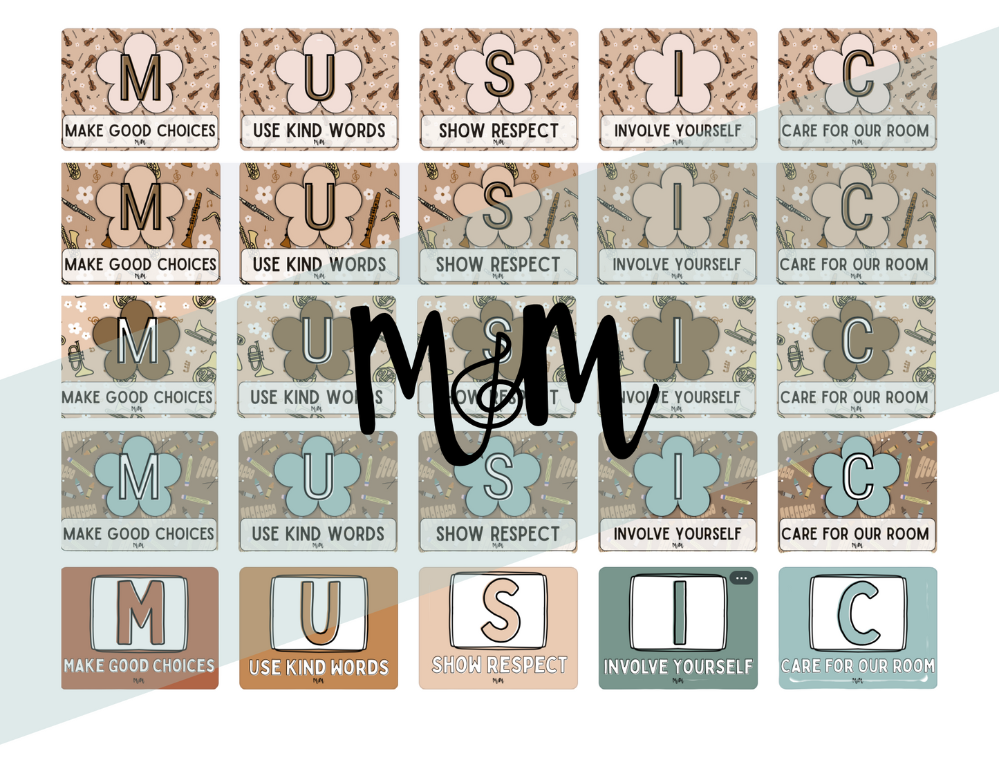 Boho Neutral: Classroom Expectation Posters DIGITAL DOWNLOAD