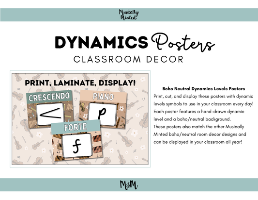 Boho Neutral: Dynamic Posters DIGITAL DOWNLOAD