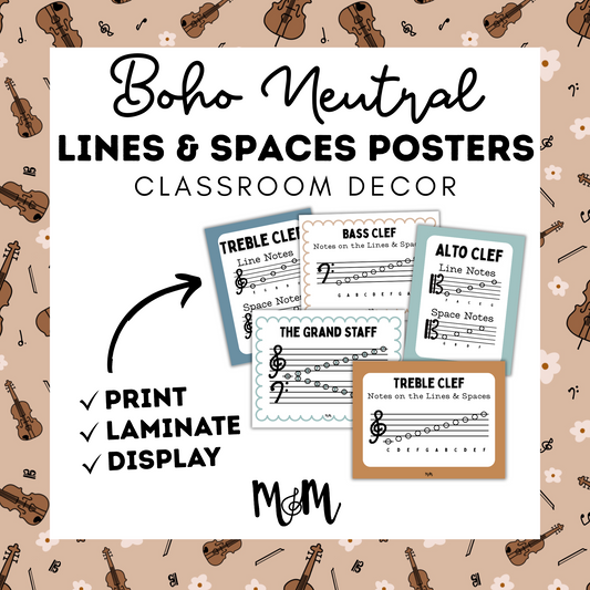 Boho Neutral: Lines & Spaces Posters DIGITAL DOWNLOAD