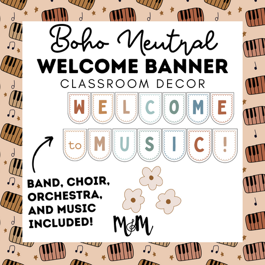 Boho Neutral: Welcome Banner DIGITAL DOWNLOAD