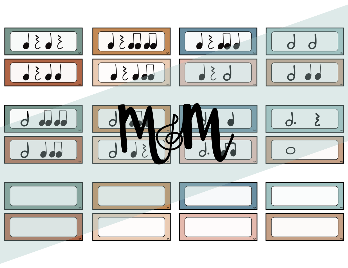Boho Neutral: Rhythm Cards DIGITAL DOWNLOAD