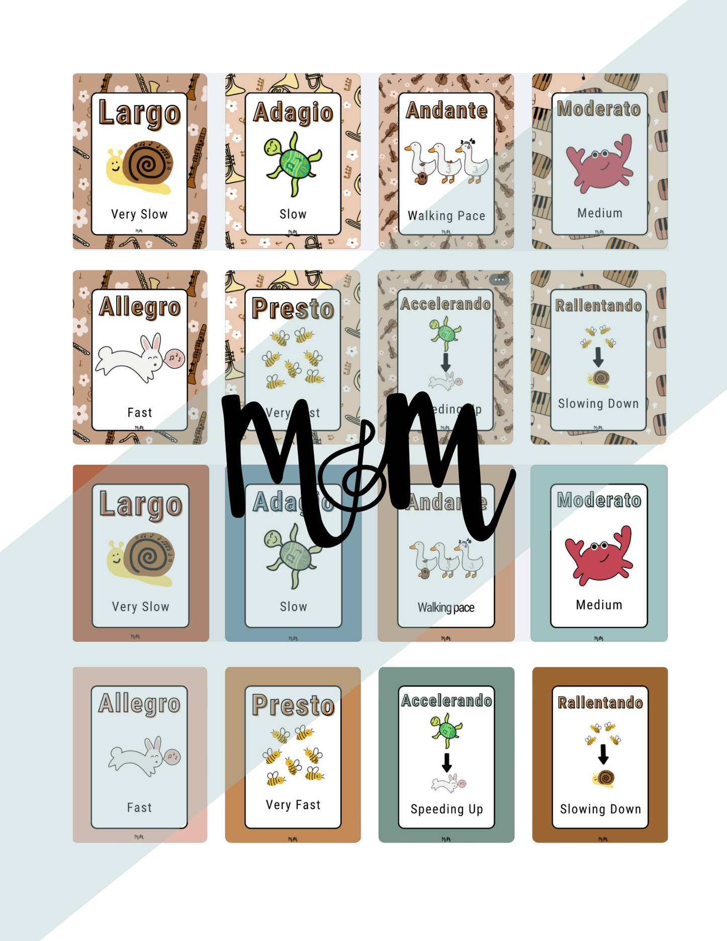Boho Neutral: Tempo Posters DIGITAL DOWNLOAD