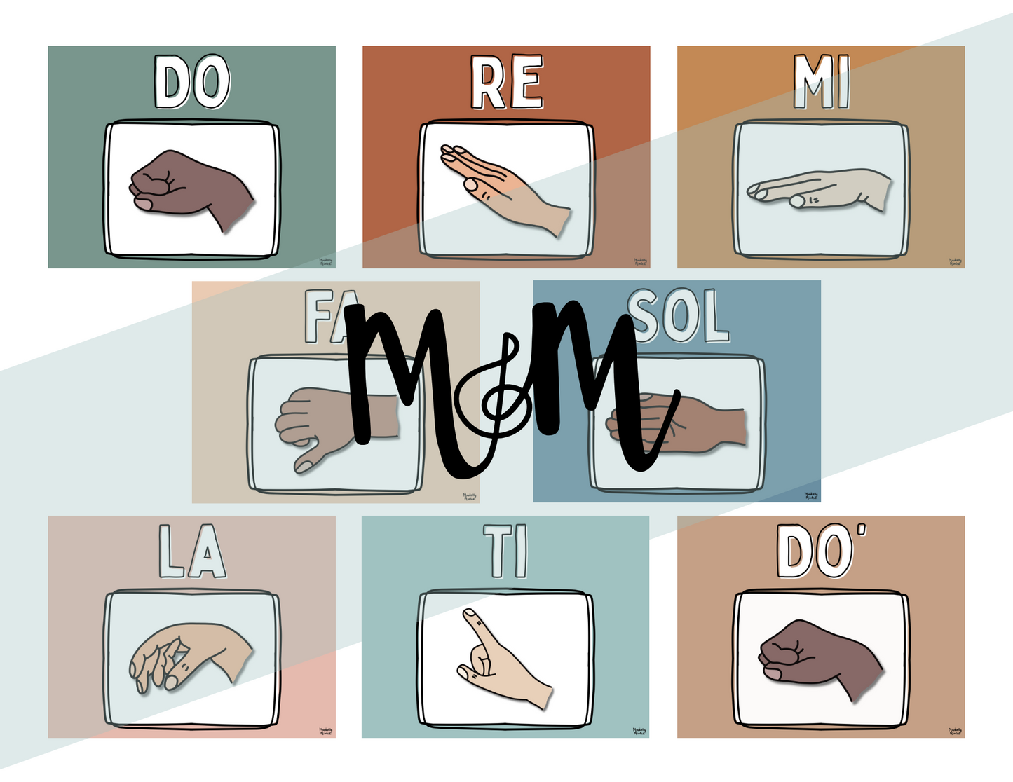 Boho Neutral: Solfege Posters DIGITAL DOWNLOAD