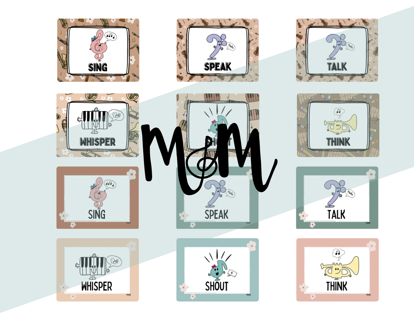 Boho Neutral: Five Voices Posters DIGITAL DOWNLOAD