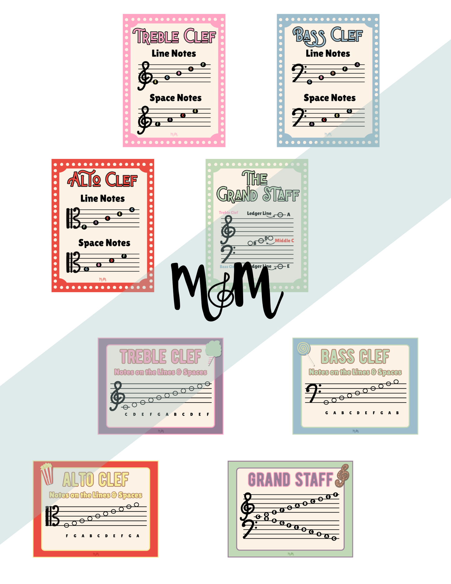 Carnival of Music: Lines & Spaces Posters | Music Classroom Decor
