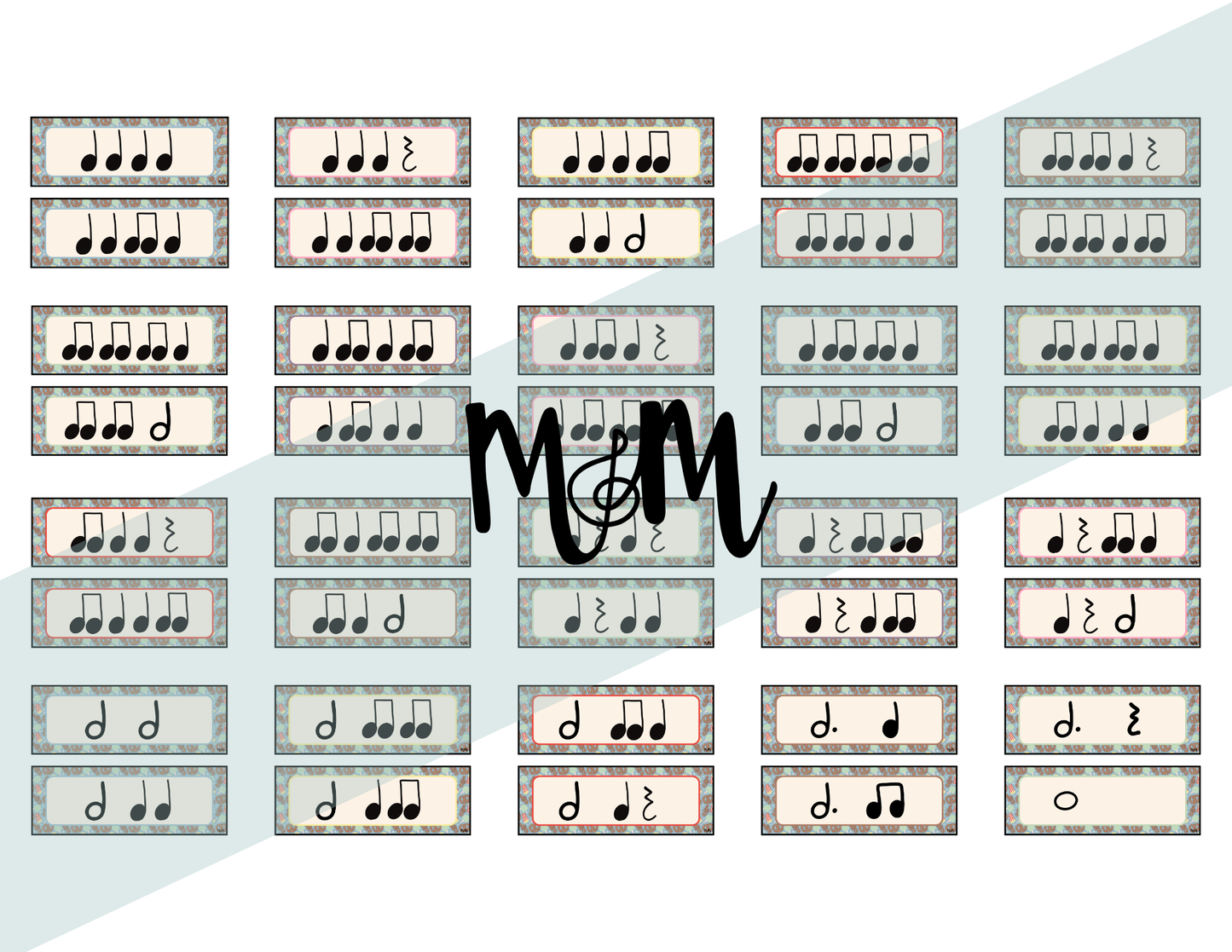 Carnival of Music: Rhythm Cards | Music Classroom Decor