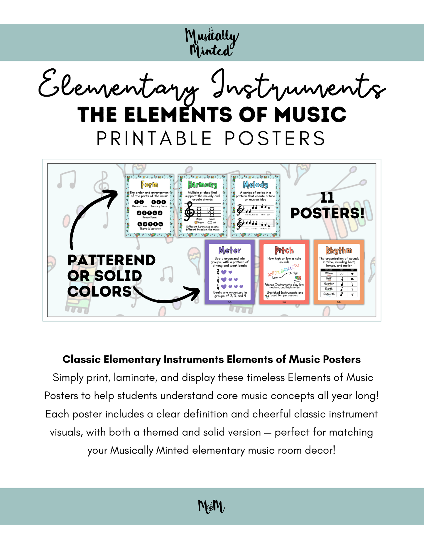 Elementary Instruments: Elements of Music DIGITAL DOWNLOAD