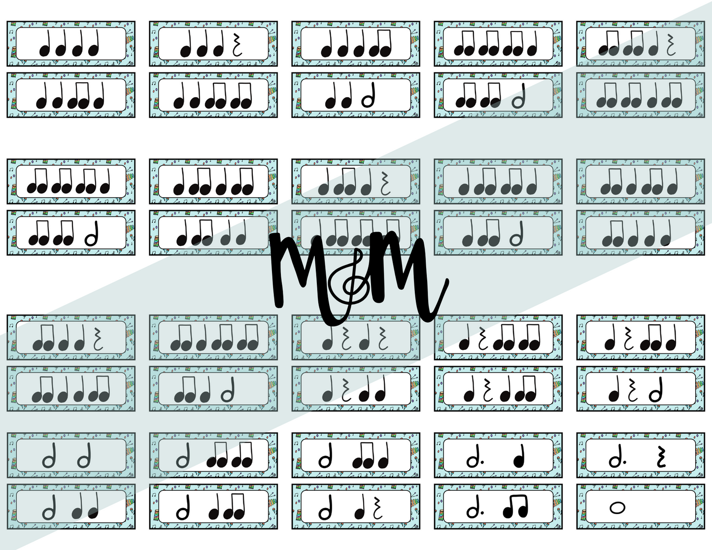 Elementary Instruments: Rhythm Cards DIGITAL DOWNLOAD