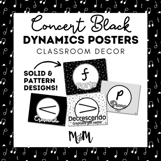 Concert Black: Dynamic Posters DIGITAL DOWNLOAD