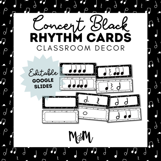 Concert Black: Rhythm Cards DIGITAL DOWNLOAD