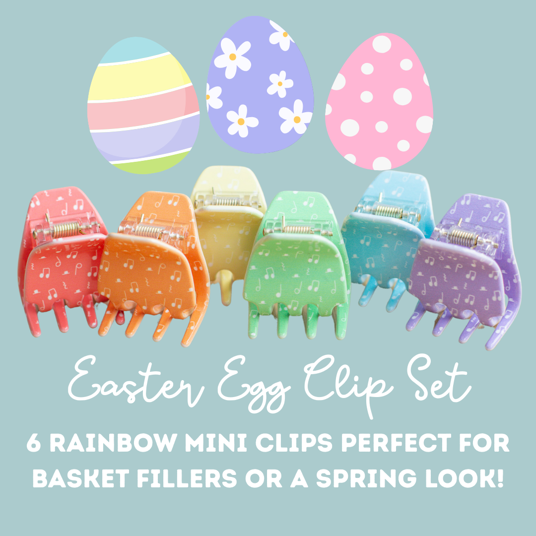 Easter Egg Mini Claw Clip Set