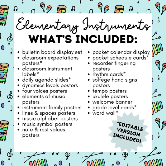 Elementary Instruments COMPLETE Decor Bundle