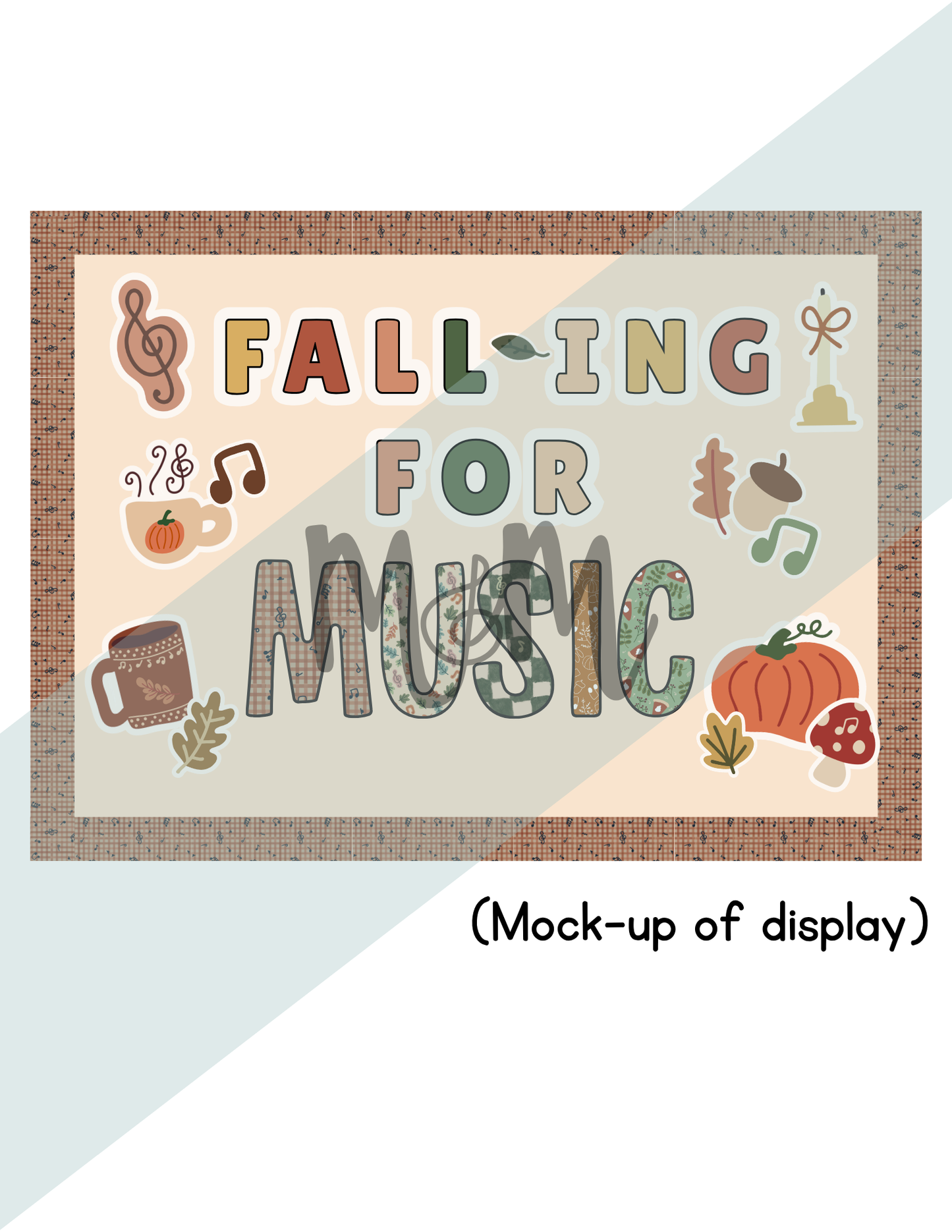 Fall-ing for Music Bulletin Board Display Set | Fall Music Classroom Decor DIGITAL DOWNLOAD