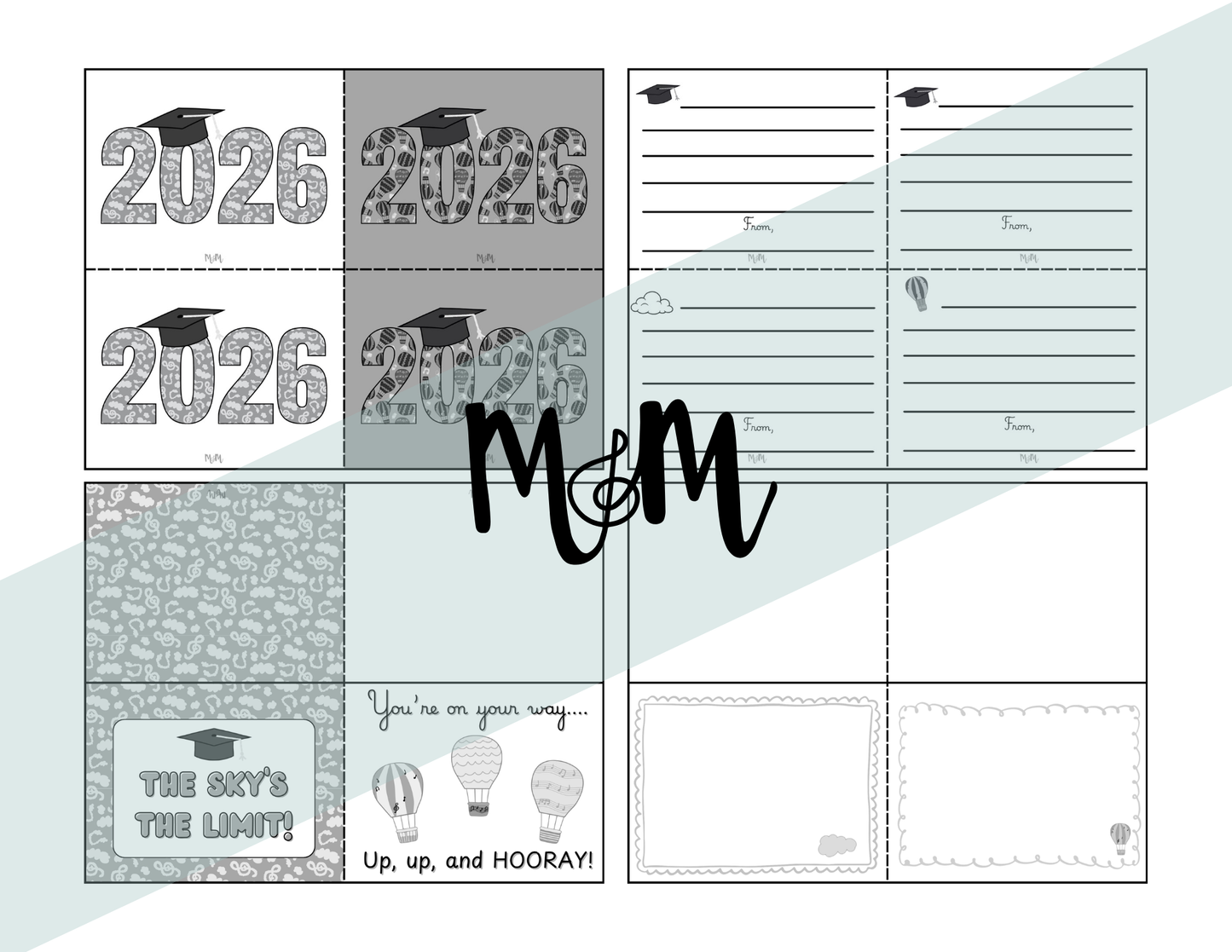 2026 Printable Graduation Cards | Congrats Grad from the Music Teacher DIGITAL DOWNLOAD