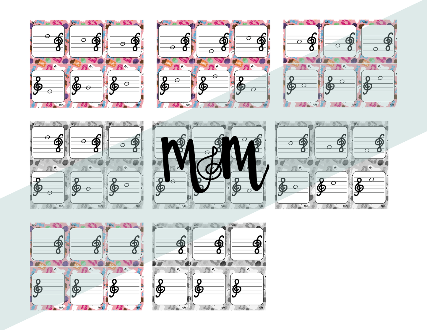 Halloween | Boom Clap Snatch Game | Treble Clef Notes Lines & Spaces Activity DIGITAL DOWNLOAD