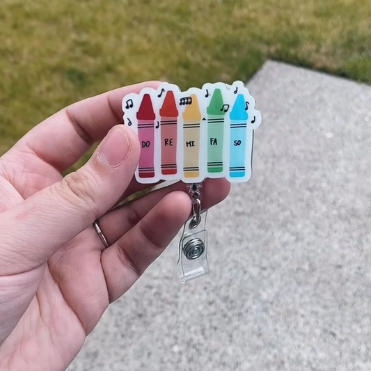 Solfege Crayon Badge Reel