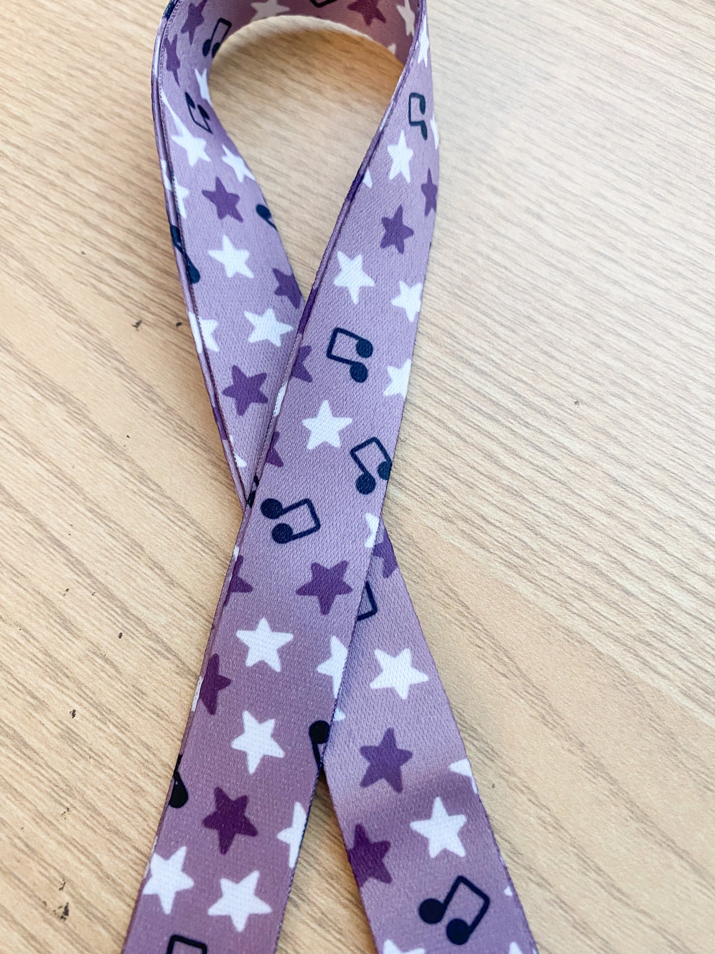 Purple Stars Lanyard