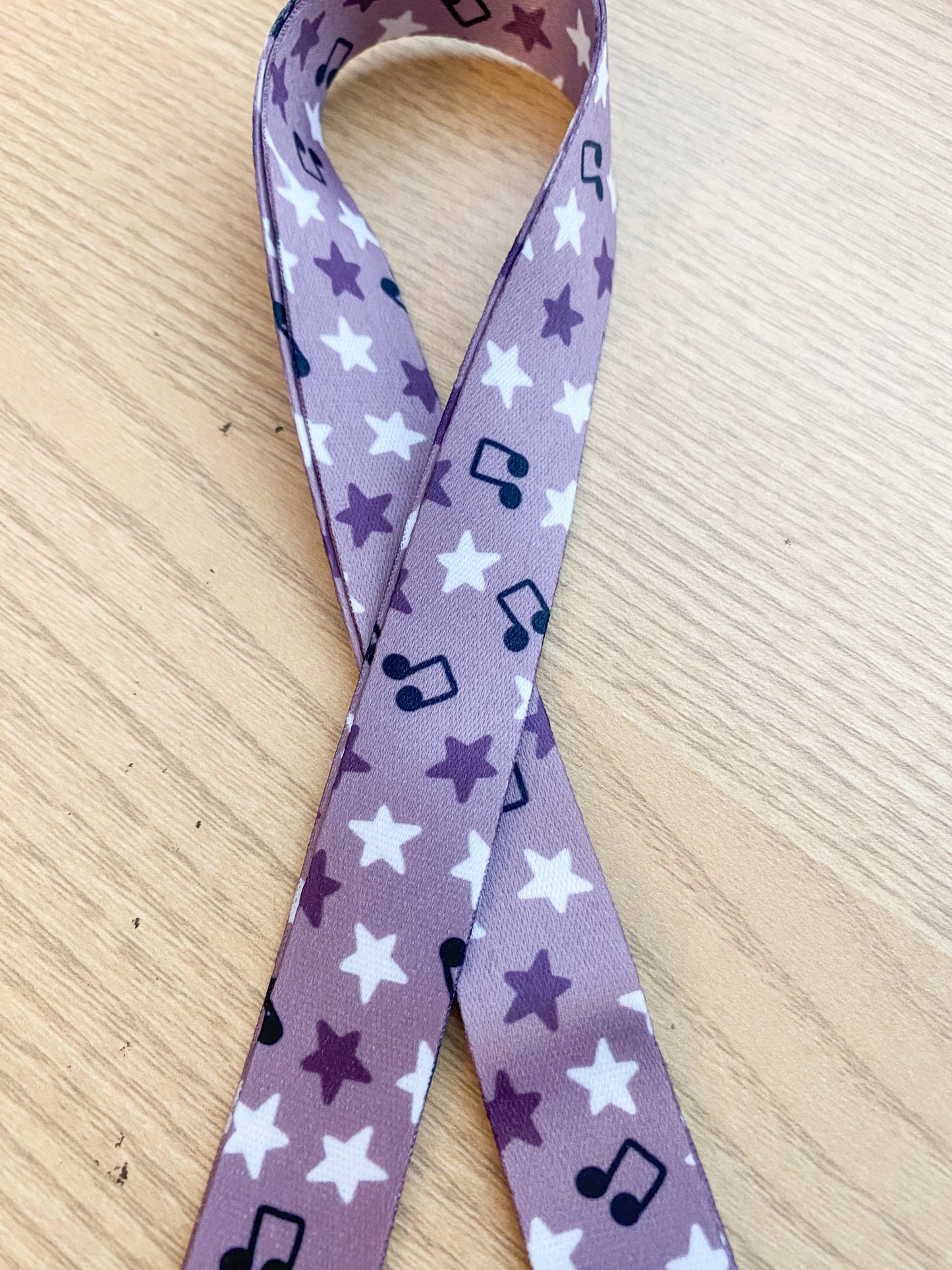 Purple Stars Lanyard