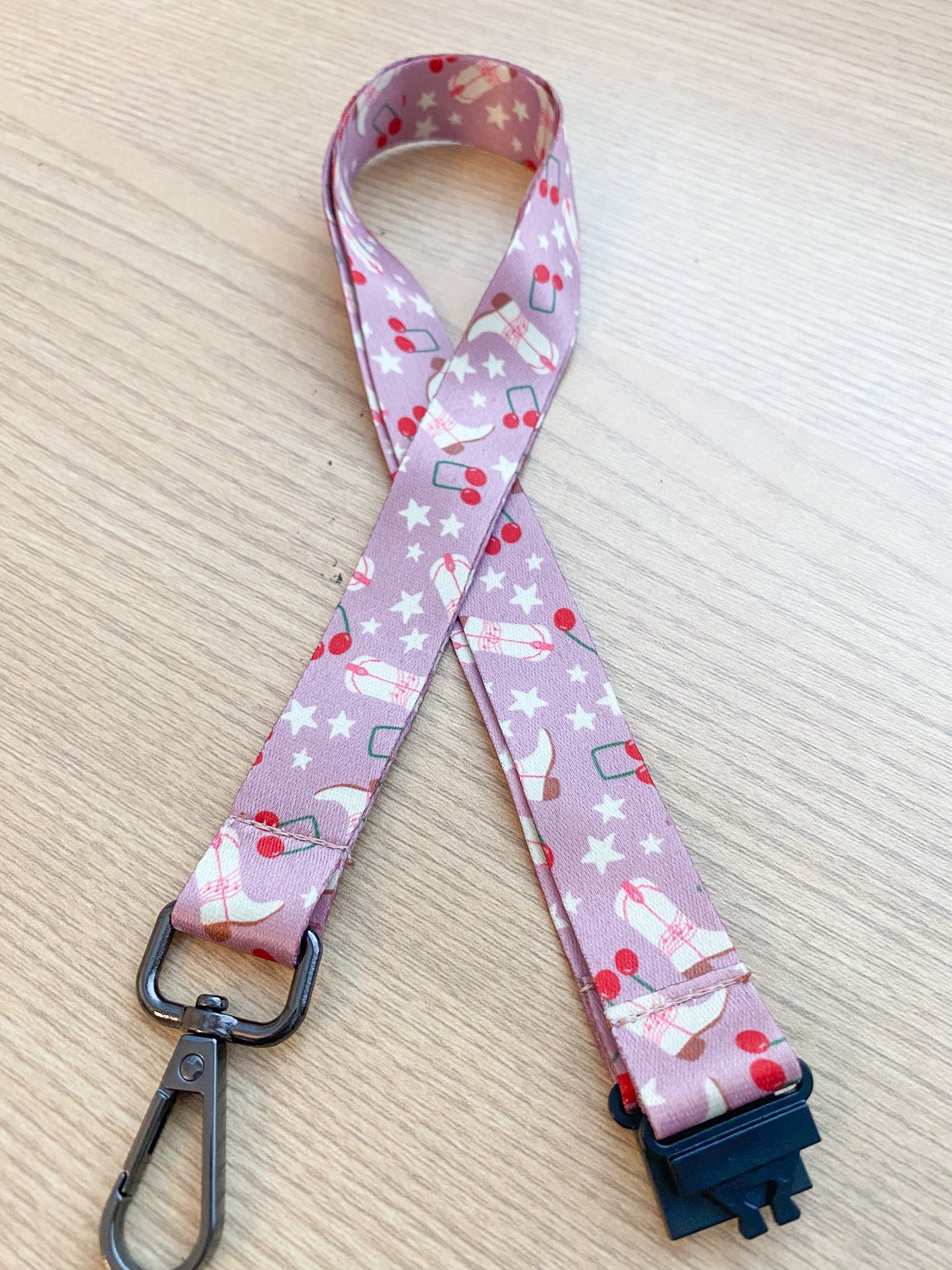 Pink Cowgirl Lanyard