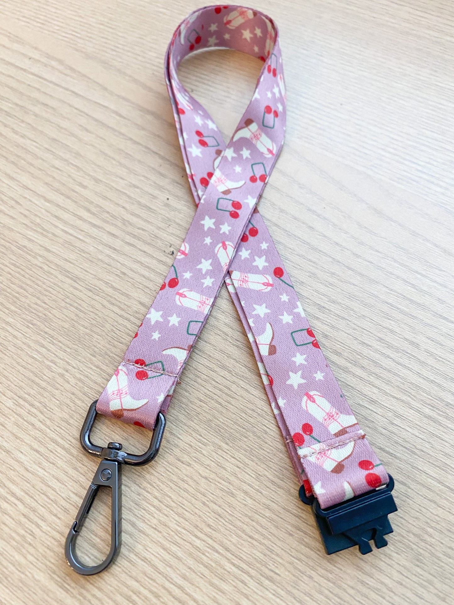 Pink Cowgirl Lanyard