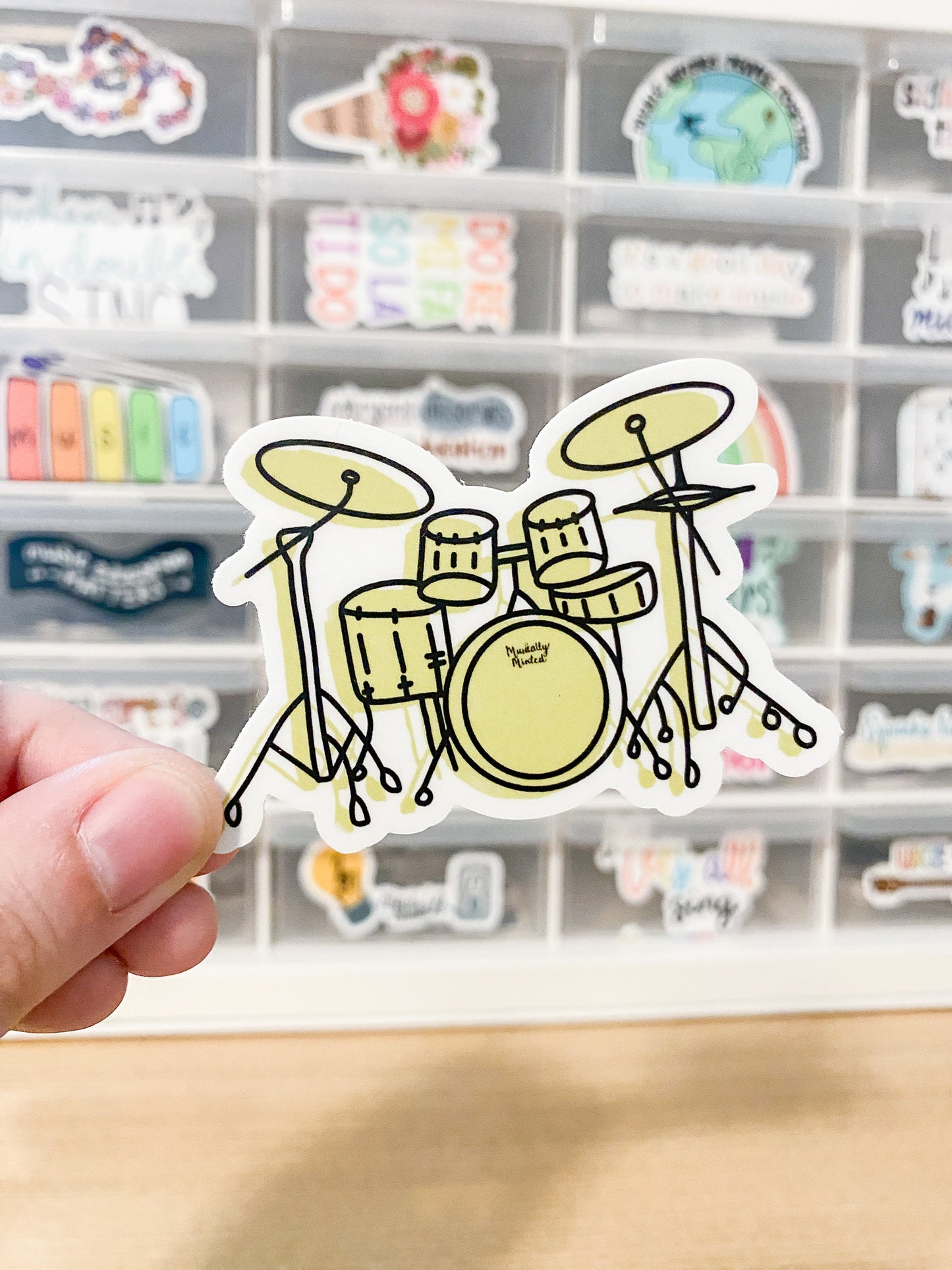 Drum Set Sticker