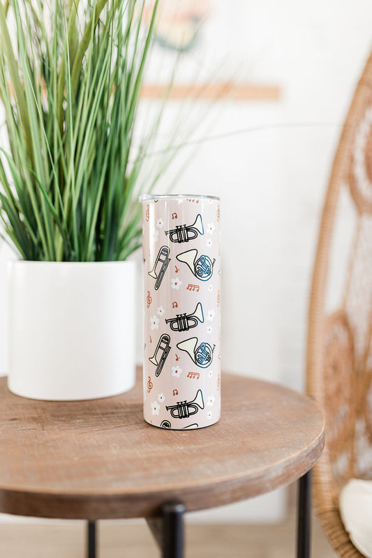 Boho Brass Skinny Tumbler