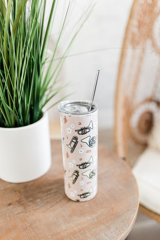 Boho Brass Skinny Tumbler