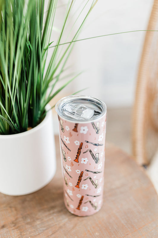 Boho Woodwind Skinny Tumbler