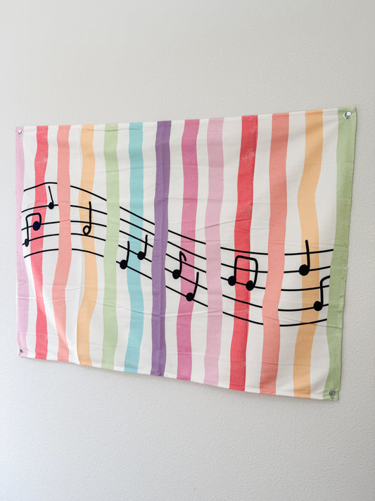 Rainbow Stripes Hanging Tapestry