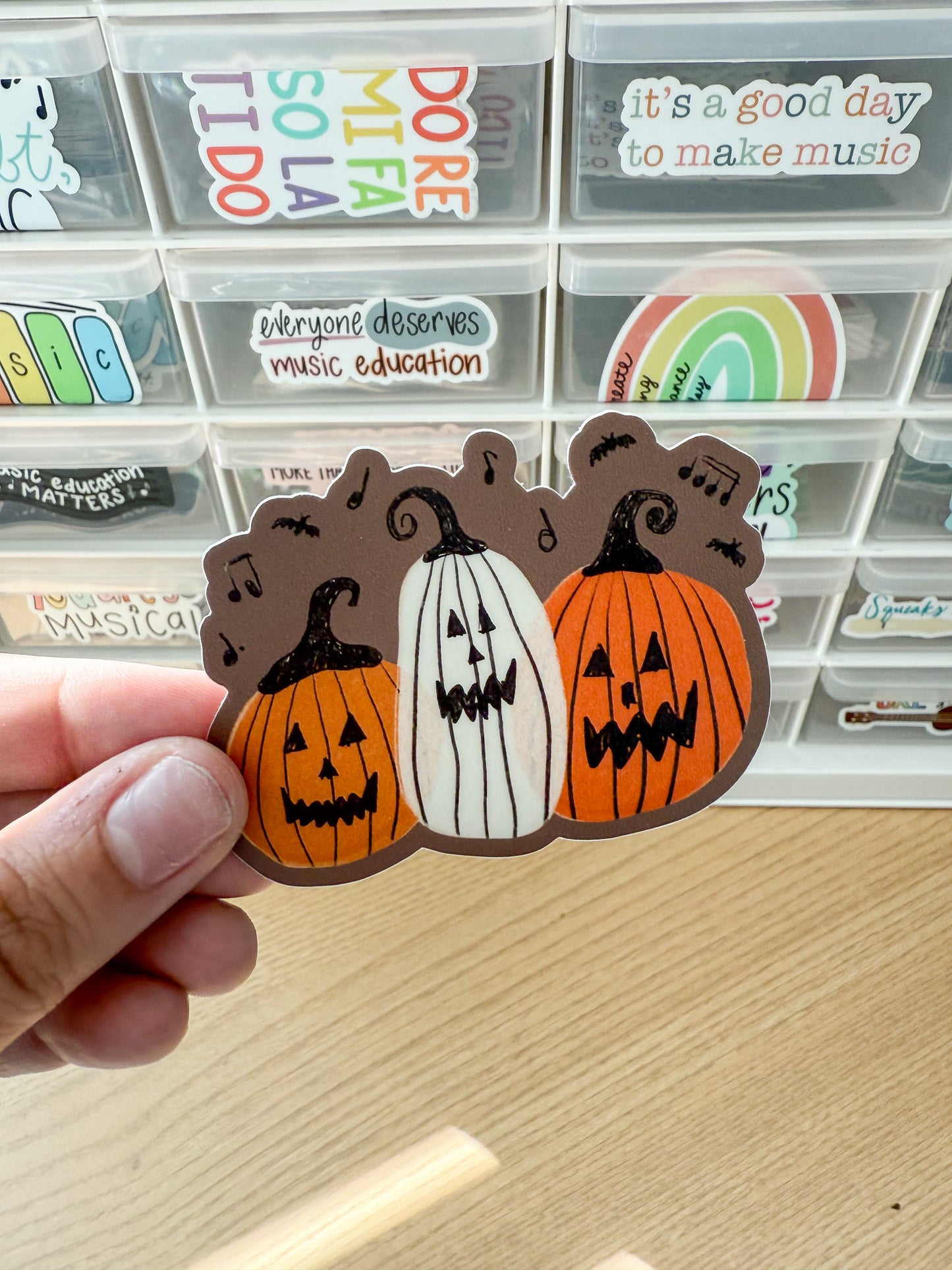Jack-O'-Lantern Trio Sticker
