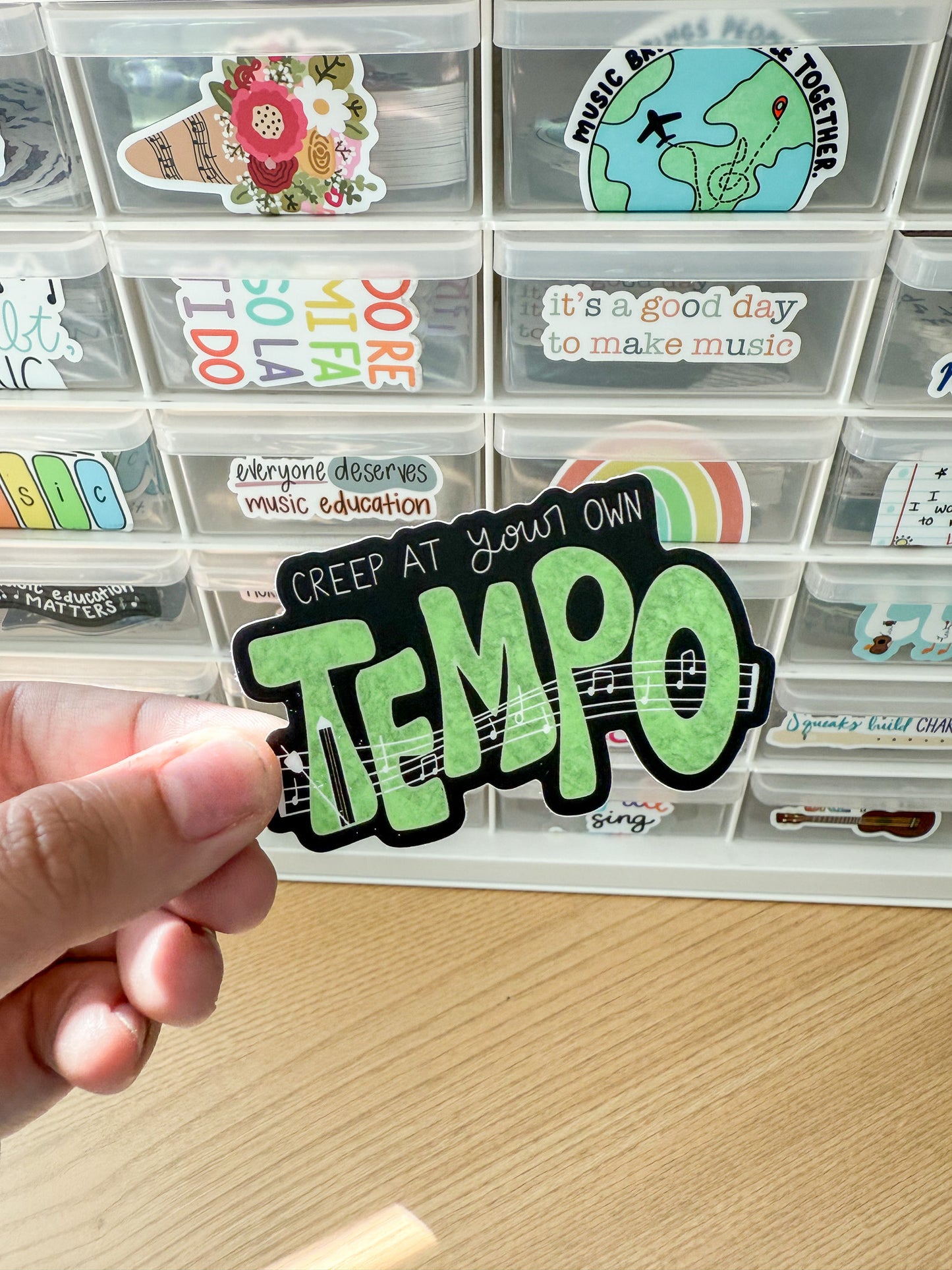 Creep At Your Own Tempo Sticker