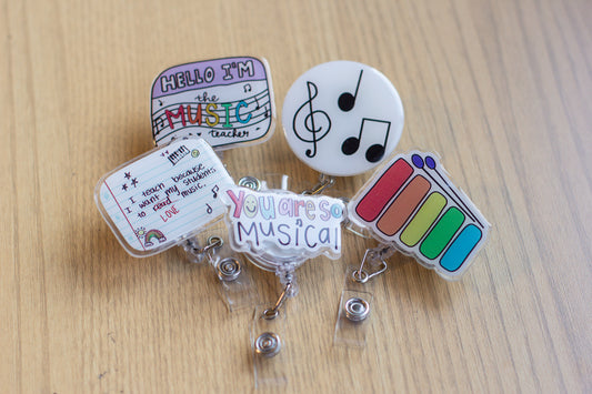 Music Note Badge Reel
