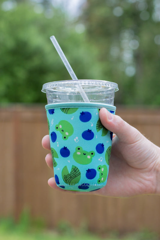 Blueberry Leap Frog Coffee Coozie