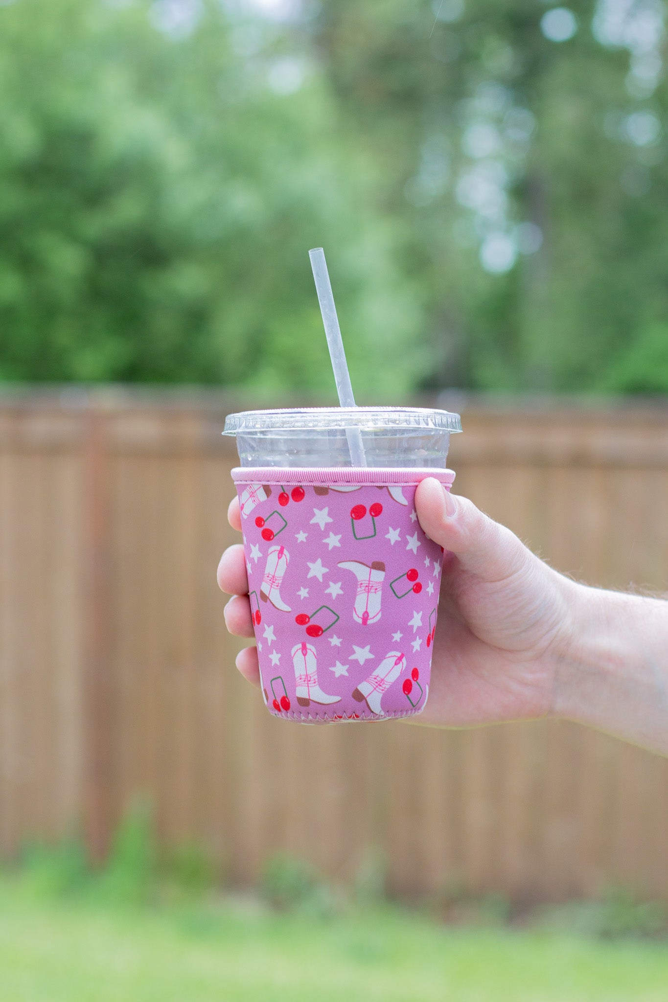 Pink Cowgirl Coffee Coozie