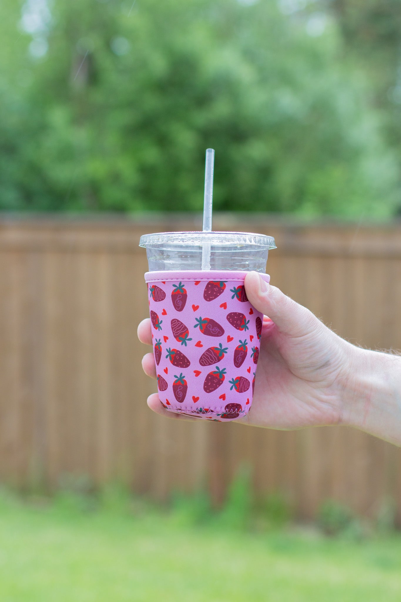 Chocolate Strawberry Coffee Coozie